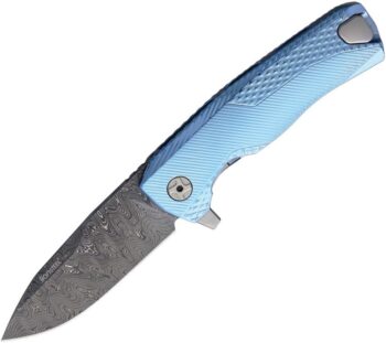 Lion Steel ROK Titanium Flipper Blue